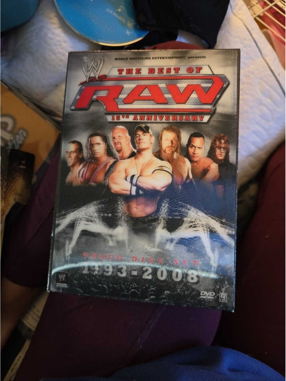 WWE The Best Of Raw 15th Anniversary 3 Disc DVD Box Set 1993-2008 Wrestling NTSC